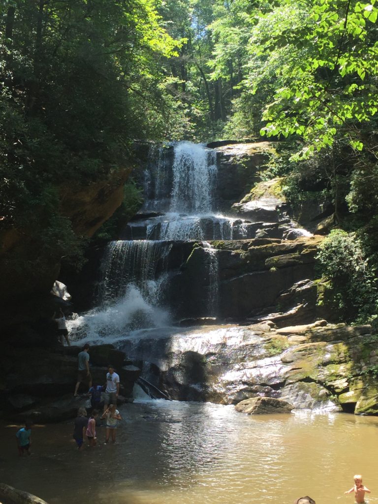 Little Bradley Falls in Saluda, NC